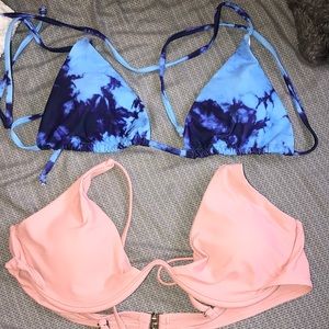 TWO BIKINI TOPS! Super cute